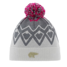 Eisbär Hat (Pom Pom) Ziggy - white/grey/pink