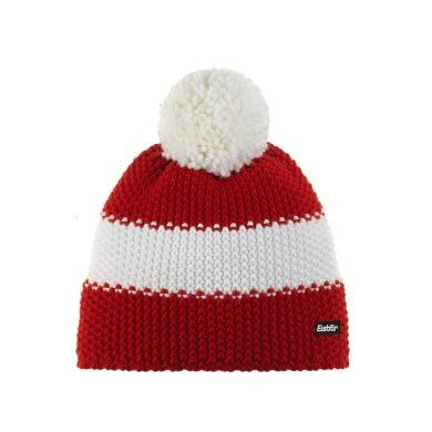 Polar Bear Winter Hat Star with Pom Pom (Pompon) red/white - 1 piece