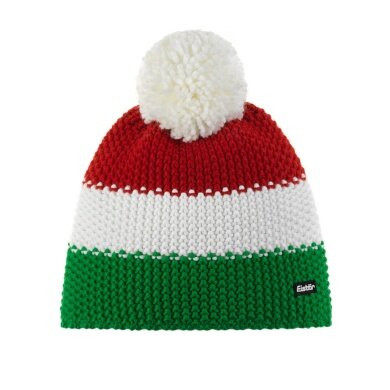 Polar Bear Winter Hat Star with Pom Pom (Pompon) Green/Red/White - 1 Piece