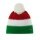 Polar Bear Winter Hat Star with Pom Pom (Pompon) Green/Red/White - 1 Piece