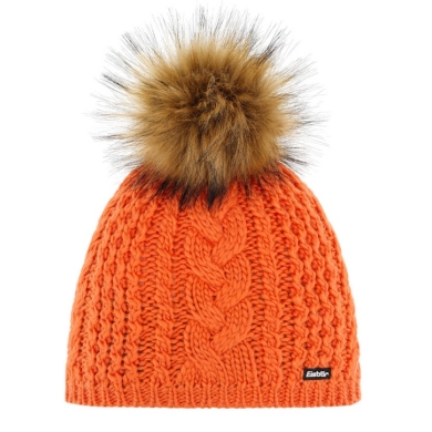 Eisbär Knitted Hat (Pom Pom) Afra Lux - orange