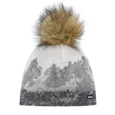 Eisbär Winter Hat (Pom Pom) Draw Lux Crystal Black/White Ladies