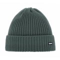 Polar Bear Winter Hat (Beanie) Ribbed Dark Green Men