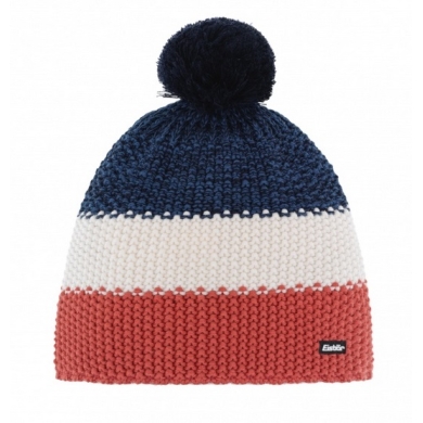 Polar Bear Winter Hat (Pom Pom) Star Pompon RL dark blue/red