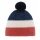 Polar Bear Winter Hat (Pom Pom) Star Pompon RL dark blue/red