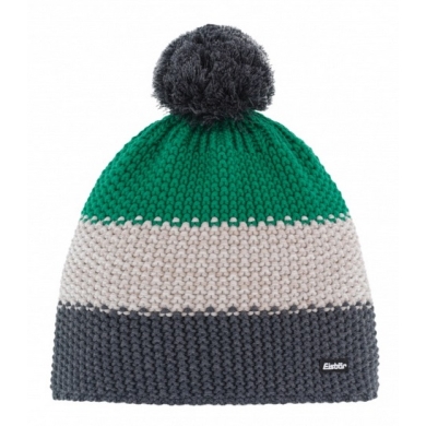 Polar Bear Winter Hat (Pom Pom) Star Pompon RL green/cream/gray