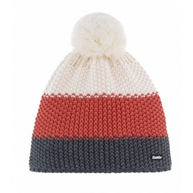 Polar Bear Winter Hat (Pom Pom) Star Pompon RL cream/ red/ grey Kids