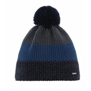 Polar Bear Winter Hat (Pom Pom) Star Pompon RL dark blue/dark grey Children