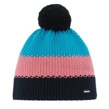 Polar Bear Winter Hat Star with Pom Pom (Pompom) pink/blue - 1 piece