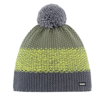 Polar Bear Winter Hat Star with Pom-Pom (Pompom) grey/green - 1 piece