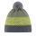 Polar Bear Winter Hat Star with Pom-Pom (Pompom) grey/green - 1 piece