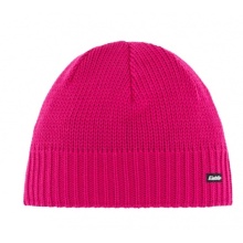 Polar Bear Winter Hat (Beanie) Trop Knit Pattern Merino Wool magenta Men