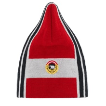 Polar Bear Winter Hat (Beanie) Quan Oversize Fit - red/white/black - 1 piece