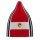 Polar Bear Winter Hat (Beanie) Quan Oversize Fit - red/white/black - 1 piece