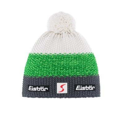 Polar Bear Winter Hat (Pom Pom) Star Pompon SP Green/Grey/Red Men