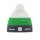 Polar Bear Winter Hat (Pom Pom) Star Pompon SP Green/Grey/Red Men