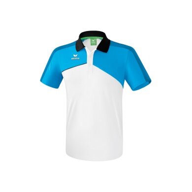 Erima Sport Polo Premium One 2.0 white/light blue Men