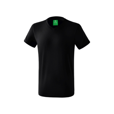 Erima Sport T-shirt Basic Style (100% Cotton, V-neck) black Men