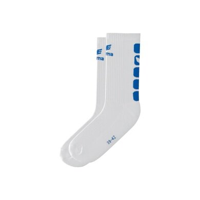 Erima Sportsocke Classic 5 Cubes white/royal Men - 1 Pair