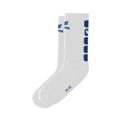 Erima Sport Sock Classic 5 Cubes white/navy - 1 Pair