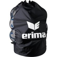 Erima ball bag for 18 balls with side ventilation nets - black/white