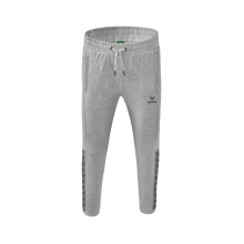 Erima Jogging Pants Essential Team Sweatpants (soft cotton blend, zip pockets) light grey Men