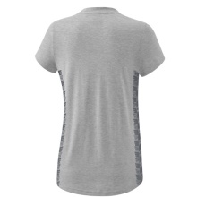 Erima Leisure Shirt Essential Team - soft cotton blend, classic cut - light grey/grey Women