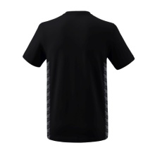 Erima Leisure T-shirt Essential Team - soft cotton blend, classic cut - black/grey boys