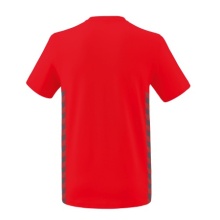 Erima Leisure T-shirt Essential Team - soft cotton blend, classic cut - red/grey Boys