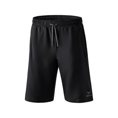 Erima Essential Sweat Shorts - soft cotton blend, light stretch - black men's shorts