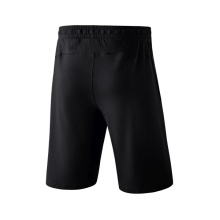 Erima Essential Sweat Shorts - soft cotton blend, light stretch - black men's shorts