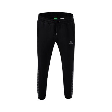 Erima Jogging Pants Essential Team Sweatpants (soft cotton blend, zip pockets) black/gray Men