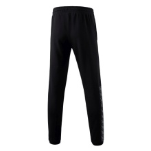 Erima Jogging Pants Essential Team Sweatpants (soft cotton blend, zip pockets) black/gray Boys