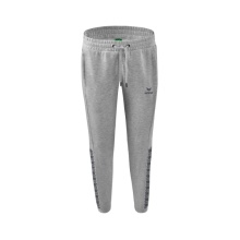 Erima Jogging Pants Essential Team Sweatpants (soft cotton blend, zip pockets) light grey/grey Women