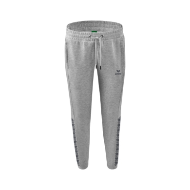 Erima Jogging Pants Essential Team Sweatpants (soft cotton blend, zip pockets) light grey/grey Women