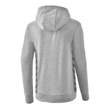 Erima Hooded Sweatshirt Essential Team (soft cotton, ribbed cuffs) light grey/grey Women