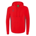 Erima Hooded Sweatshirt Essential Team Hooded Sweat (soft cotton, ribbed cuffs) red/grey Boys