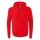 Erima Hooded Sweatshirt Essential Team Hooded Sweat (soft cotton, ribbed cuffs) red/grey Boys