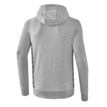 Erima Hooded Sweatshirt Essential Team Hooded Sweat (soft cotton, ribbed cuffs) light grey/grey Boys