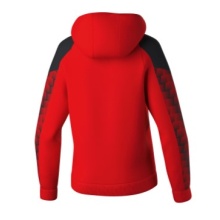 Erima Hooded Sweatshirt Evo Star (100% Polyester) red/black Ladies