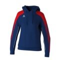 Erima Hooded Sweatshirt Evo Star (100% Polyester) navy blue/red Ladies