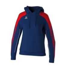 Erima Hooded Sweatshirt Evo Star (100% Polyester) navy blue/red Ladies