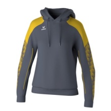 Erima Hooded Sweatshirt Evo Star (100% Polyester) grey/yellow Ladies