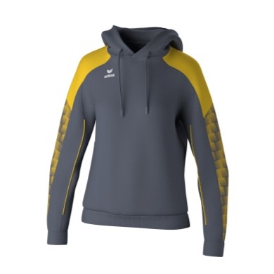 Erima Hooded Sweatshirt Evo Star (100% Polyester) grey/yellow Ladies