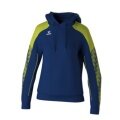 Erima Hooded Sweatshirt Evo Star (100% Polyester) navy blue/lime green Ladies