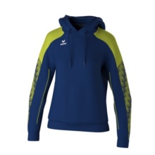 Erima Hooded Sweatshirt Evo Star (100% Polyester) navy blue/lime green Ladies