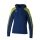 Erima Hooded Sweatshirt Evo Star (100% Polyester) navy blue/lime green Ladies