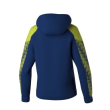 Erima Hooded Sweatshirt Evo Star (100% Polyester) navy blue/lime green Ladies