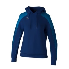 Erima Hooded Sweatshirt Evo Star (100% Polyester) navy blue/blue Ladies