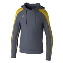 Erima Hoodie Evo Star (100% Polyester) grey/yellow Kids